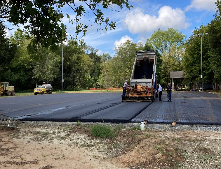 Paving of the Tennis Courts